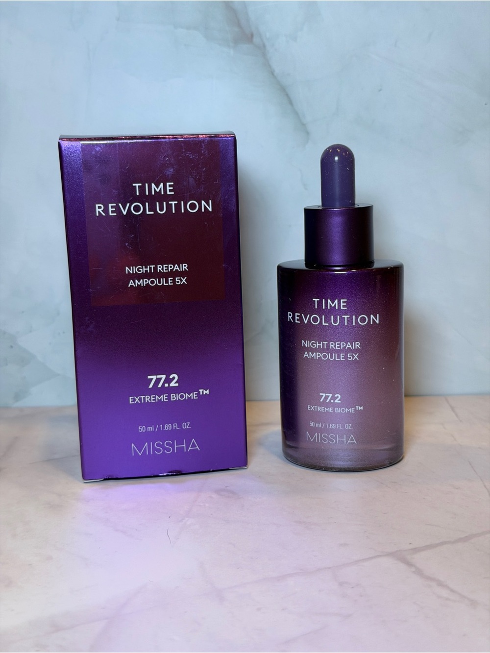 MISSHA Time Revolution Night Repair Ampoule 5X – 50 mL with Box